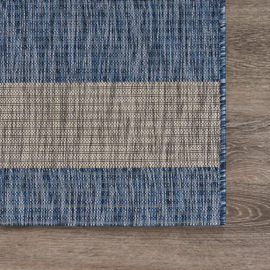 Blue And Gray Indoor Outdoor Area Rug Photo 8