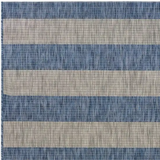 Blue And Gray Indoor Outdoor Area Rug Photo 3