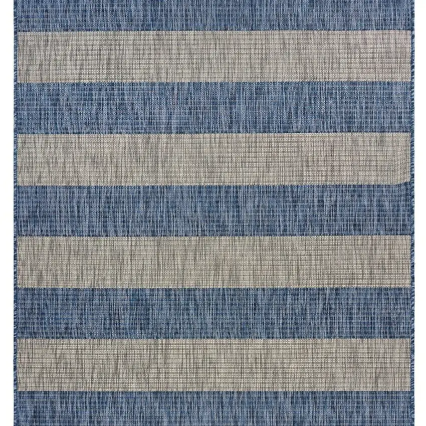 Navy Stripes Indoor Outdoor Scatter Rug Photo 10