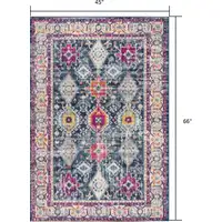 Photo of Navy Traditional Decorative Area Rug
