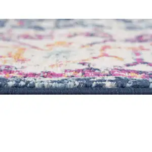Photo of Navy Traditional Decorative Runner Rug