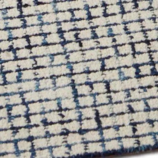 Ivory Wool Hand Loomed Area Rug Photo 8