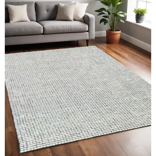 Ivory Wool Hand Loomed Area Rug Photo 1