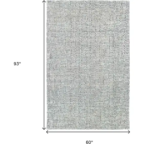 Ivory Wool Hand Loomed Area Rug Photo 3