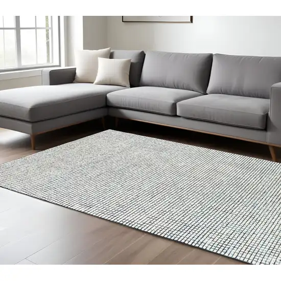 Ivory Wool Hand Loomed Area Rug Photo 1