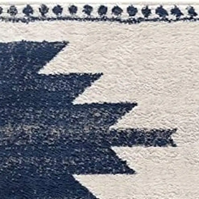 Blue and Ivory Southwestern Area Rug Photo 4