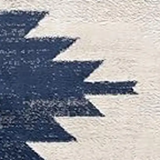Blue and Ivory Southwestern Area Rug Photo 4