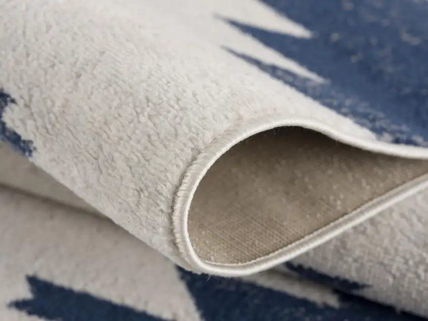Blue and Ivory Southwestern Area Rug Photo 6