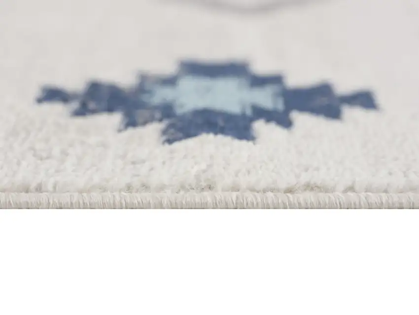 Blue and Ivory Southwestern Area Rug Photo 5