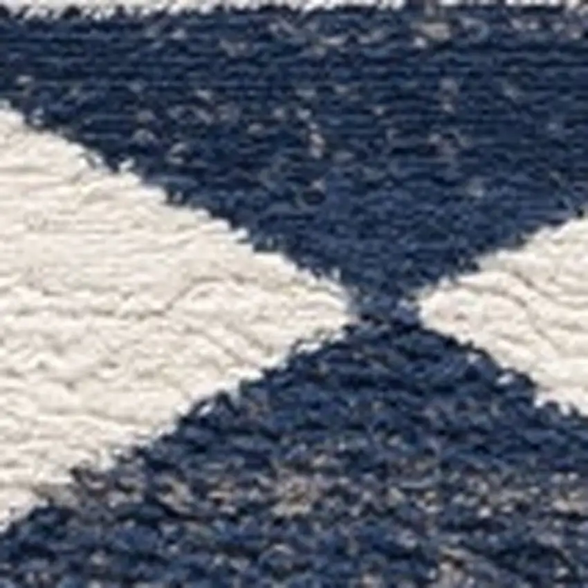 Blue and Ivory Southwestern Area Rug Photo 5