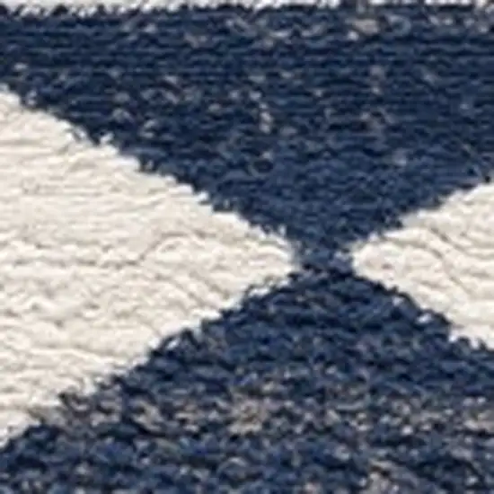 Blue and Ivory Southwestern Area Rug Photo 5