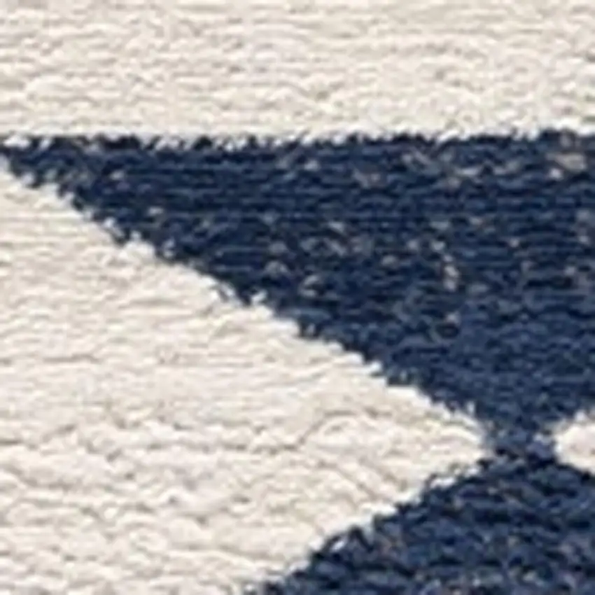 Blue and Ivory Southwestern Area Rug Photo 3