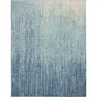 Photo of Navy and Light Blue Abstract Area Rug
