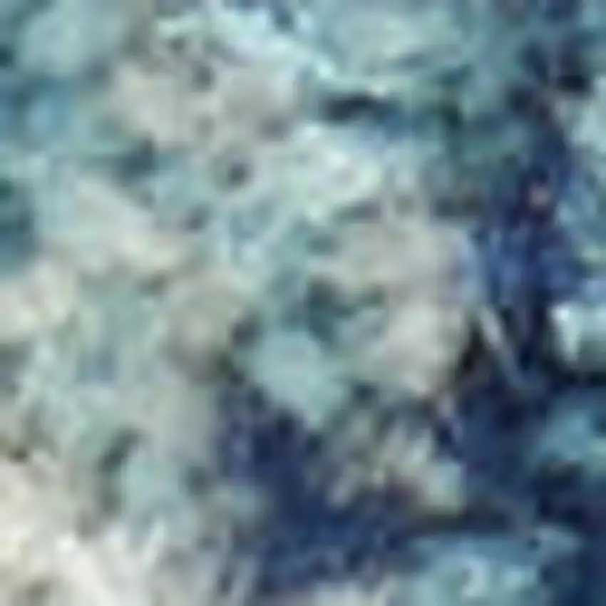 Blue And Ivory Abstract Area Rug Photo 1