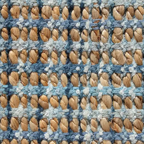 Navy and Natural Interwoven Area Rug Photo 2