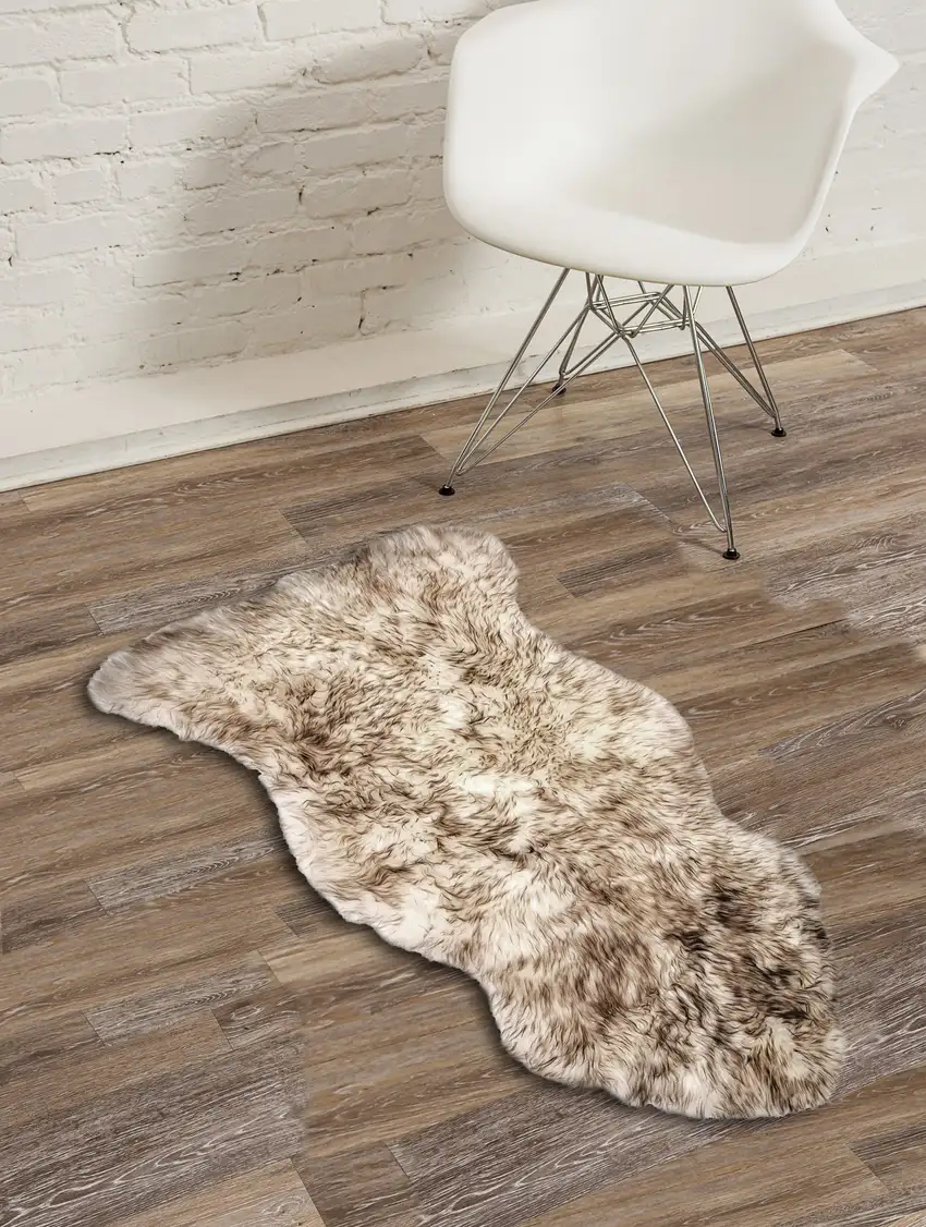 New Zealand Single Sheepskin Rug - Gradient Chocolate Photo 3