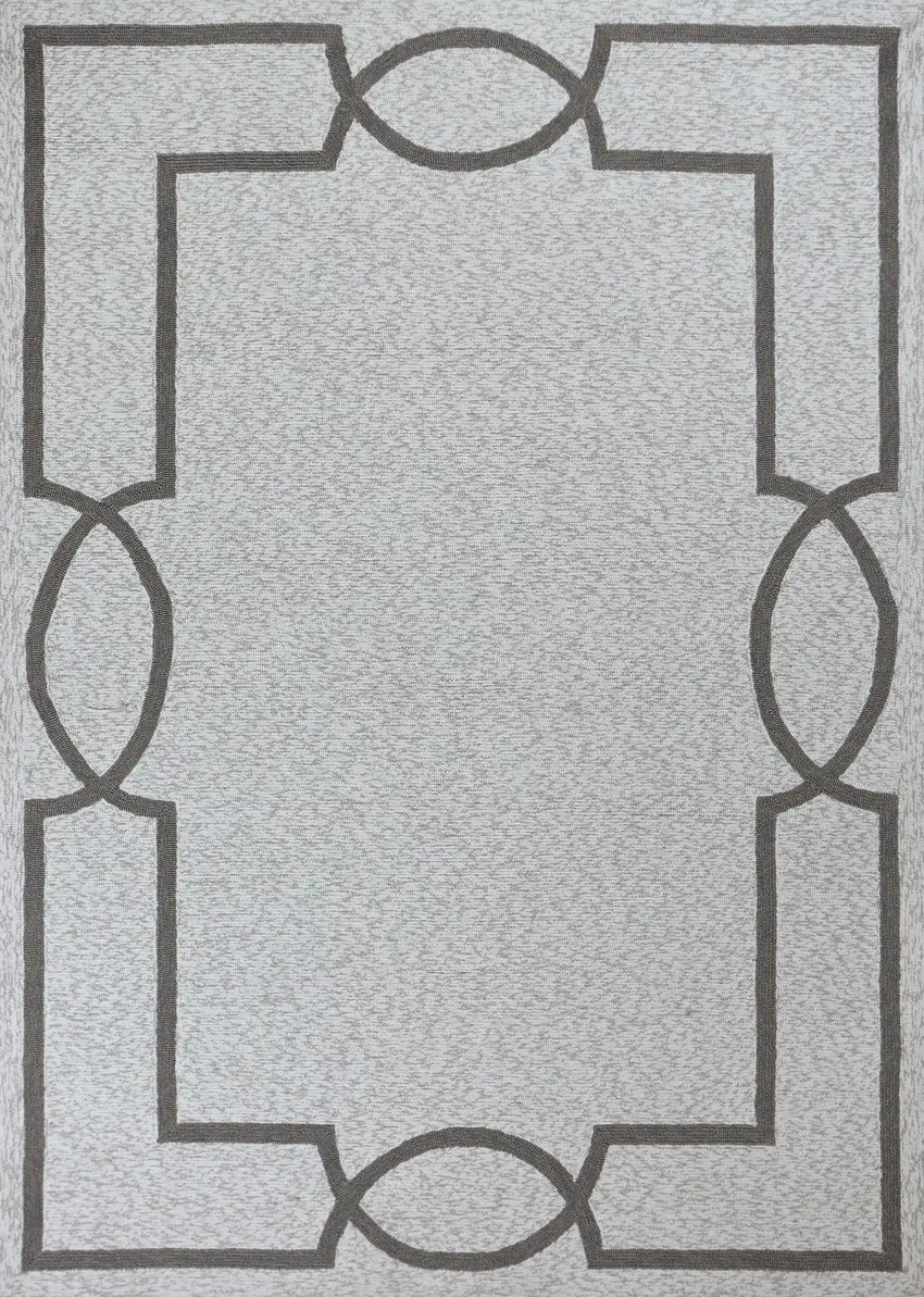Ivory Indoor Outdoor Area Rug Photo 4