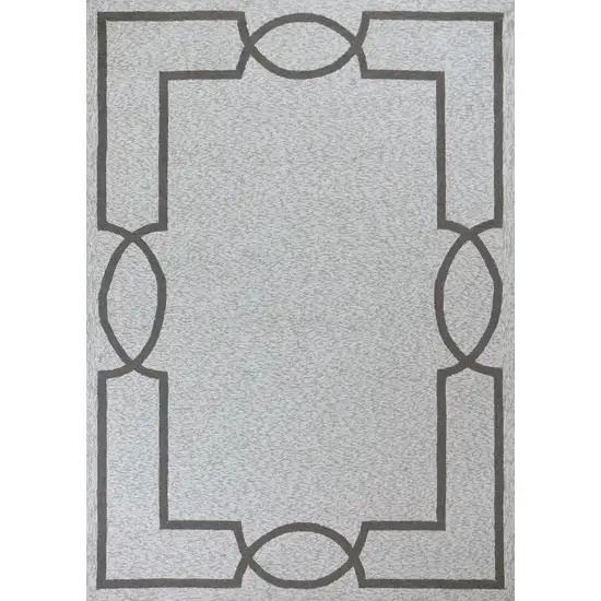 Ivory Indoor Outdoor Area Rug Photo 4