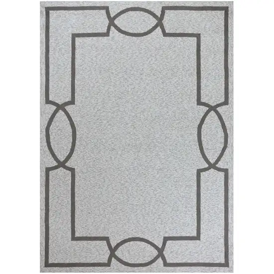 Ivory Indoor Outdoor Area Rug Photo 1