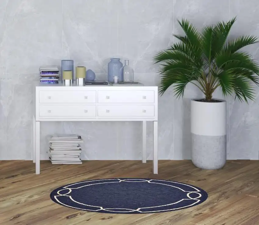 Ocean Coastal Bordered Area Rug Photo 6