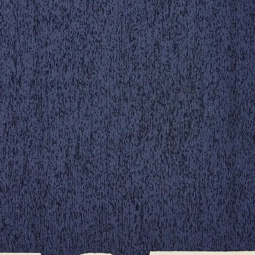 Blue And Ivory Geometric Hand Hooked Area Rug Photo 5