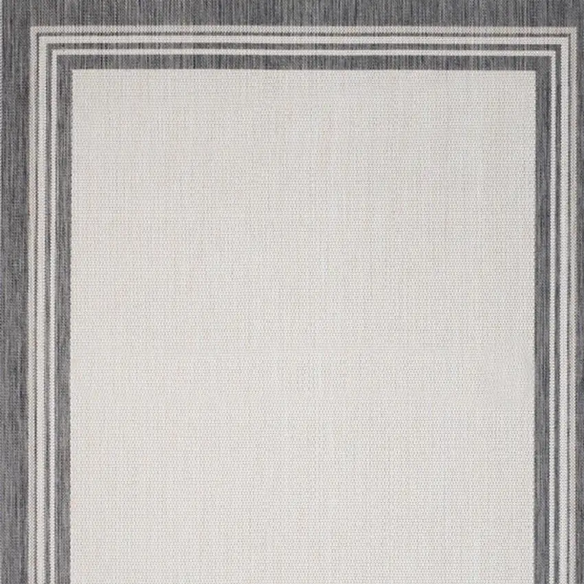 Off White And Black Striped Area Rug Photo 7