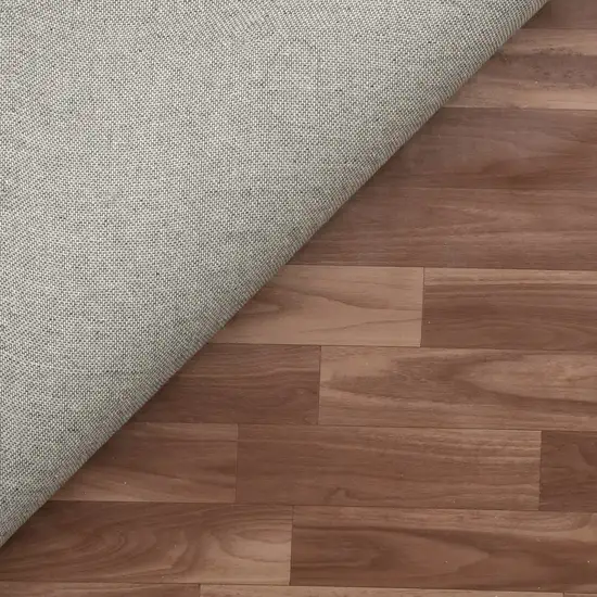 Off White And Gray Wool Checkered Hand Tufted Square Rug Photo 9