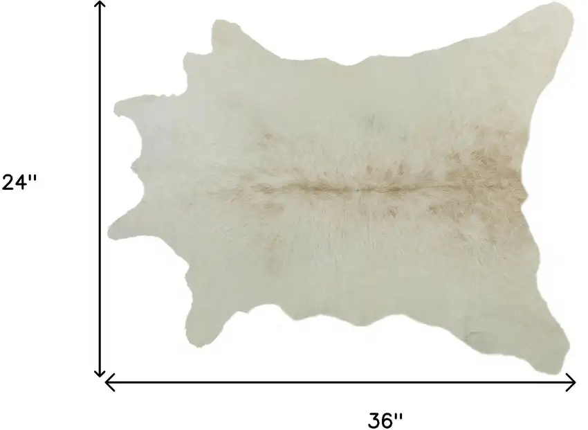 Off White Cowhide Hand Knotted Area Rug Photo 5