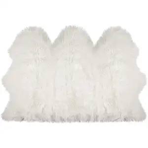 Photo of Faux Sheepskin Printed Area Rug