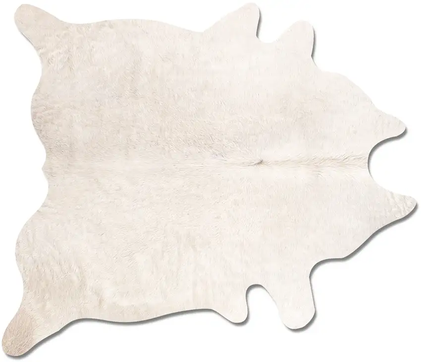 Off White Natural Cowhide Area Rug Photo 1