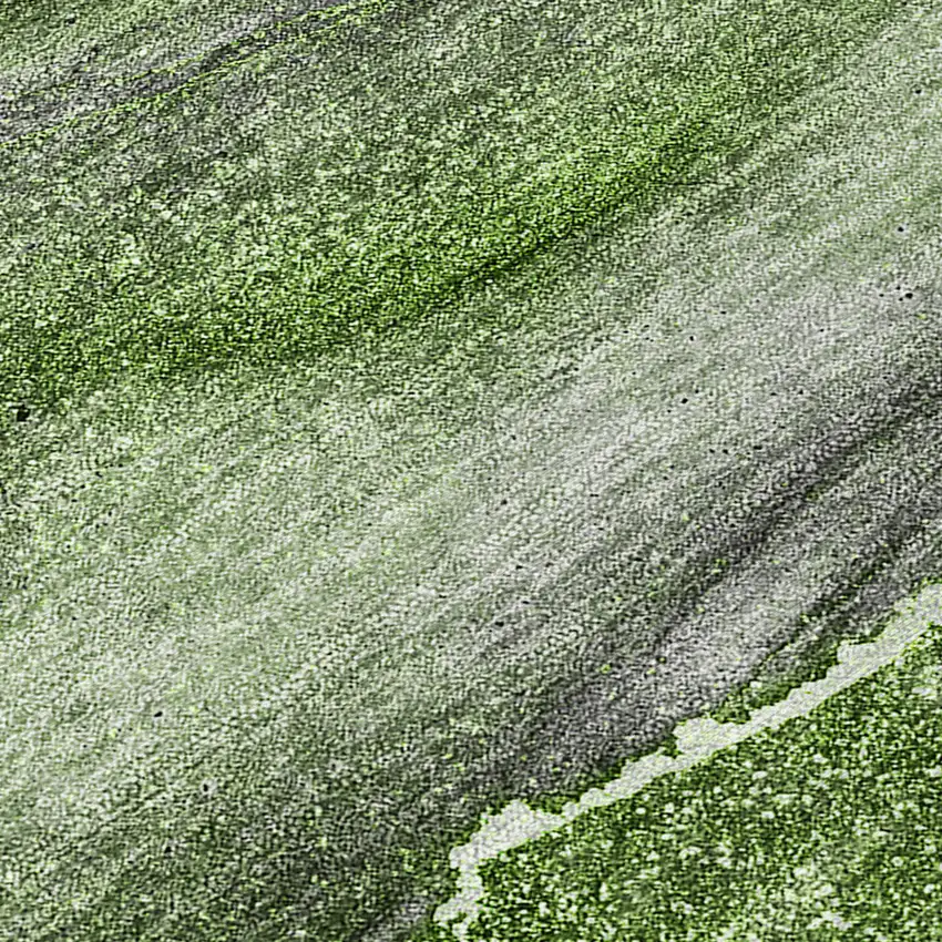 Olive Green Abstract Washable Non Skid Indoor Outdoor Area Rug Photo 8