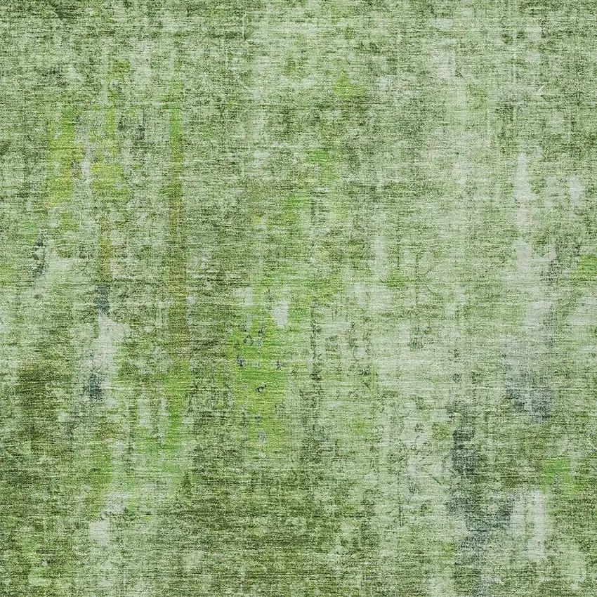 Olive Green And Artichoke Green Abstract Washable Indoor Outdoor Area Rug Photo 5