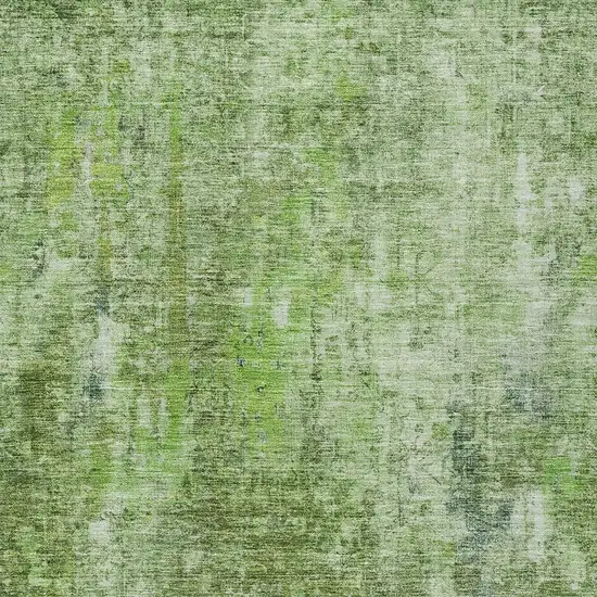 Olive Green And Artichoke Green Abstract Washable Indoor Outdoor Area Rug Photo 5