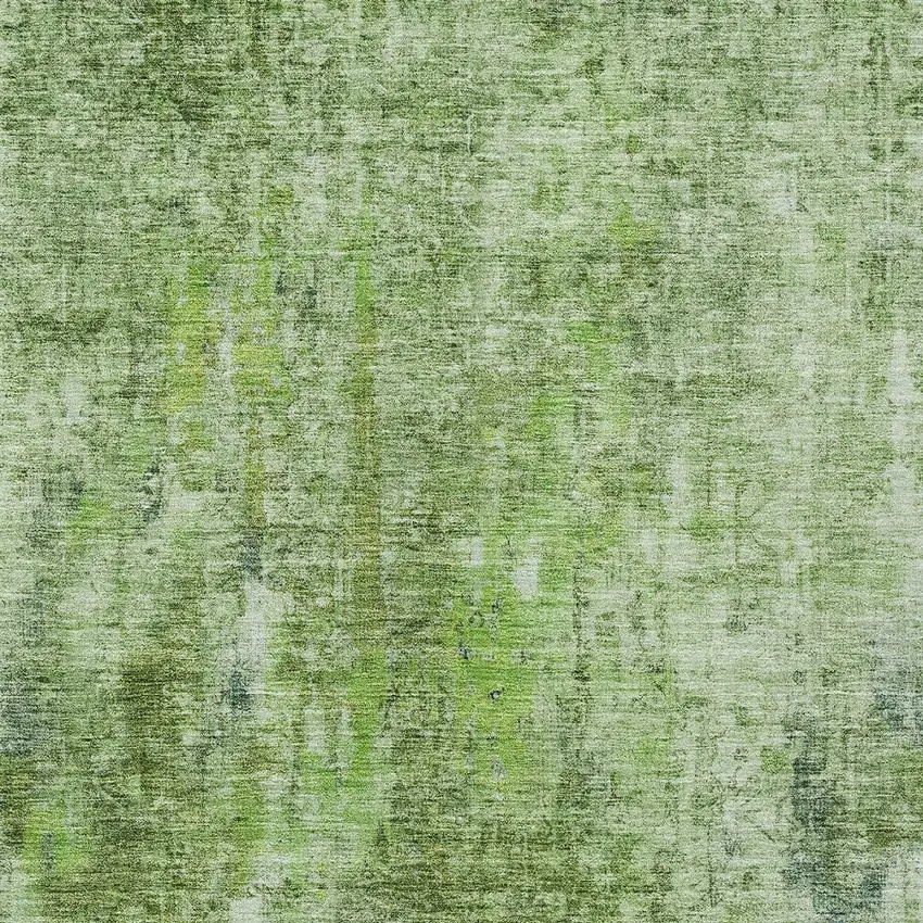 Olive Green And Artichoke Green Abstract Washable Indoor Outdoor Area Rug Photo 5