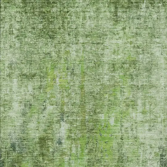 Olive Green And Artichoke Green Abstract Washable Indoor Outdoor Area Rug Photo 5