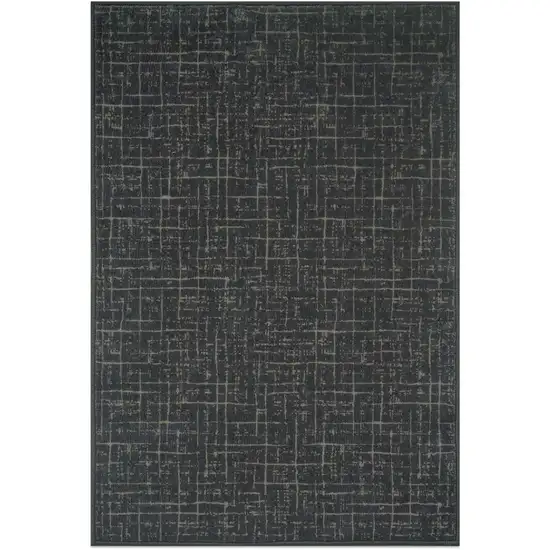 Olive Green And Beige Crosshatch Area Rug Photo 2
