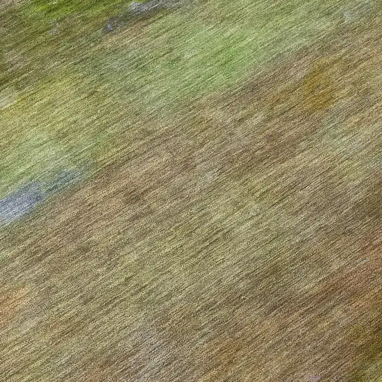 Olive Green And Brown Abstract Washable Indoor Outdoor Area Rug Photo 7