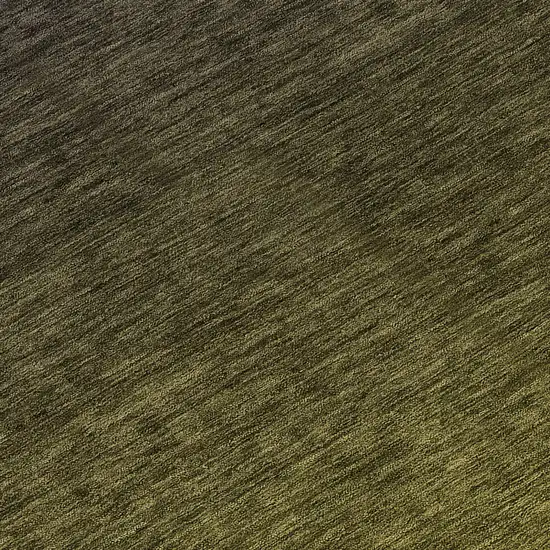 Olive Green And Charcoal Abstract Washable Indoor Outdoor Area Rug Photo 7