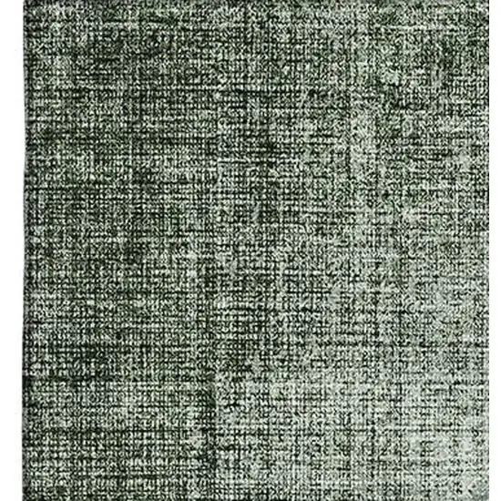 Olive Green And Charcoal Geometric Washable Area Rug With UV Protection Photo 3