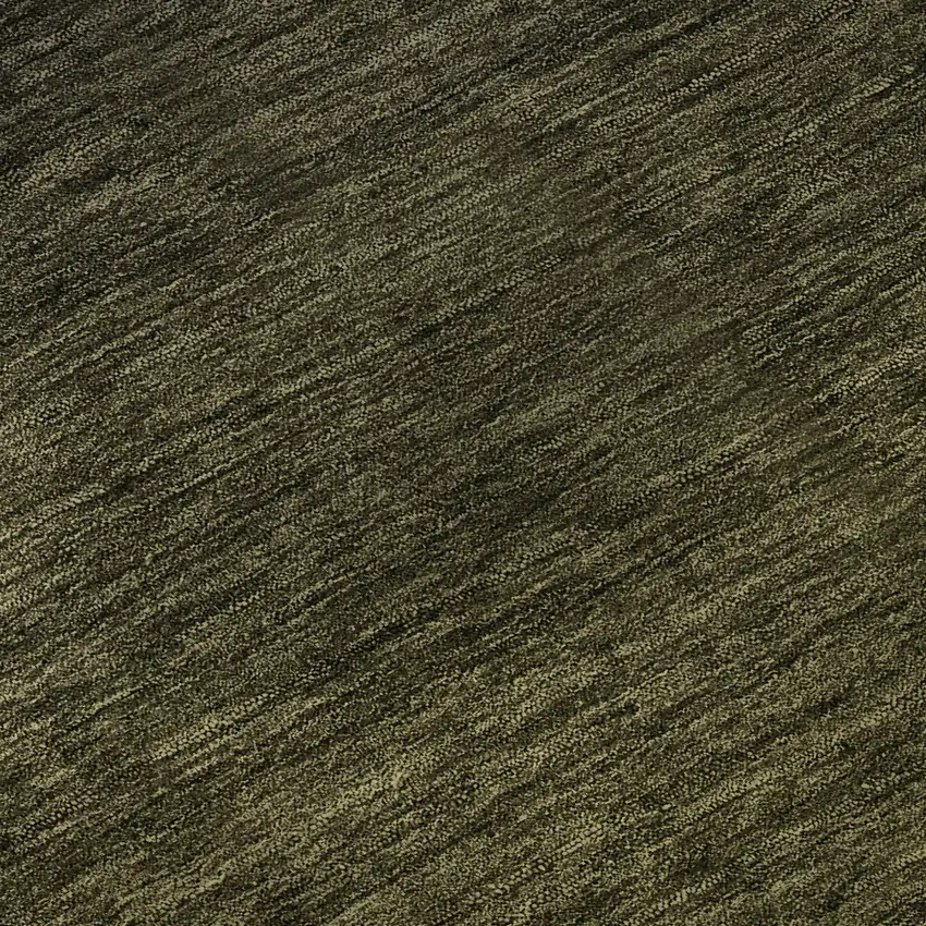 Olive Green And Charcoal Ombre Washable Area Rug With UV Protection Photo 9