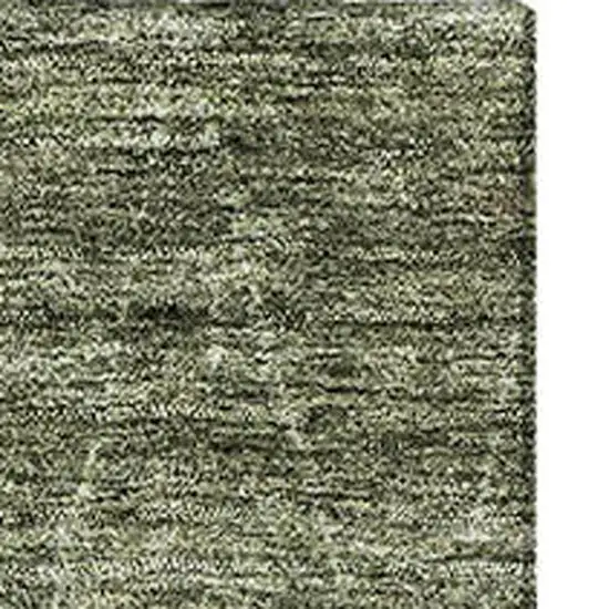Olive Green And Gray Geometric Washable Area Rug With UV Protection Photo 2