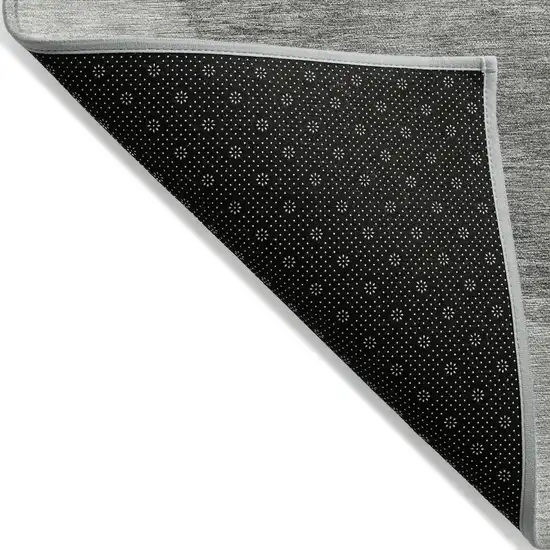 Olive Green And Gray Geometric Washable Indoor Outdoor Area Rug Photo 7