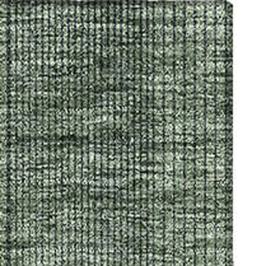 Olive Green And Gray Striped Washable Area Rug With UV Protection Photo 4