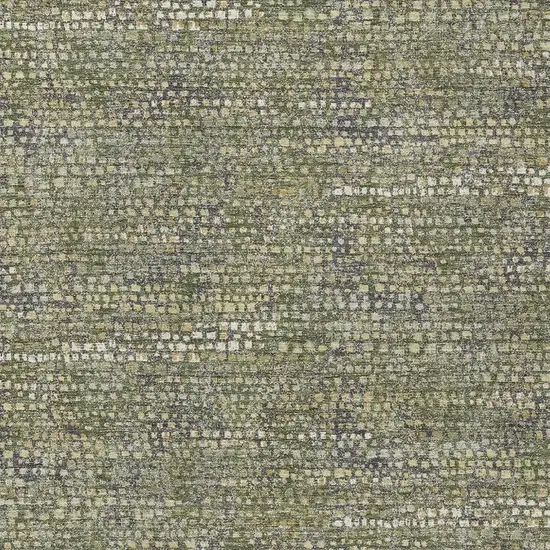 Olive Green And Green Abstract Washable Indoor Outdoor Area Rug Photo 2