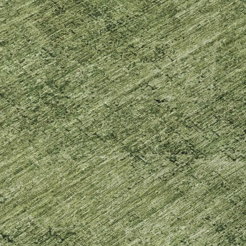 Olive Green And Green Oriental Washable Indoor Outdoor Area Rug Photo 5