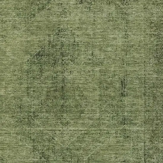Olive Green And Green Oriental Washable Indoor Outdoor Area Rug Photo 3