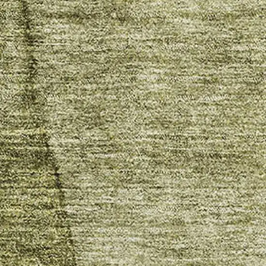 Olive Green And Ivory Ombre Washable Area Rug With UV Protection Photo 6