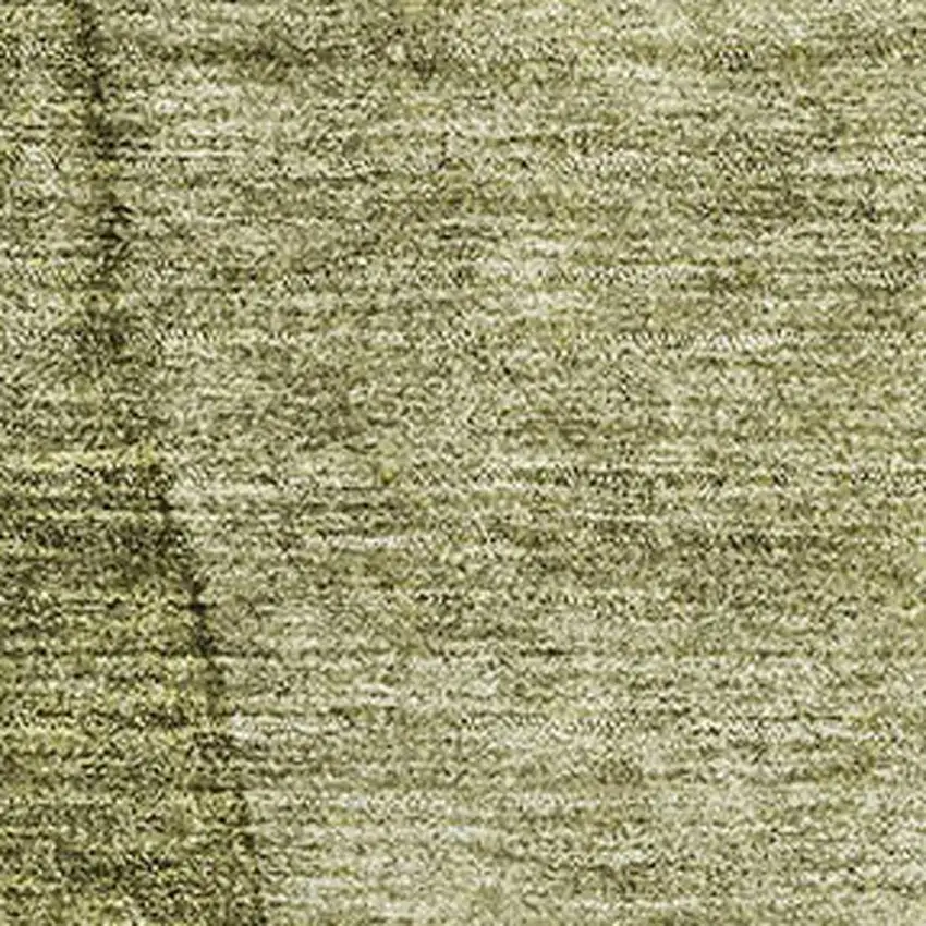 Olive Green And Ivory Ombre Washable Area Rug With UV Protection Photo 6
