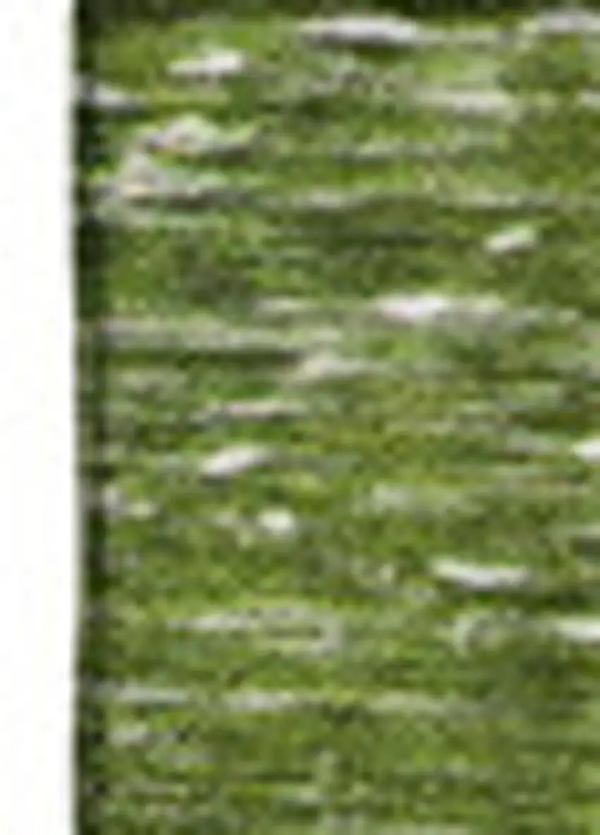 Olive Green And Ivory Patchwork Washable Area Rug With UV Protection Photo 3