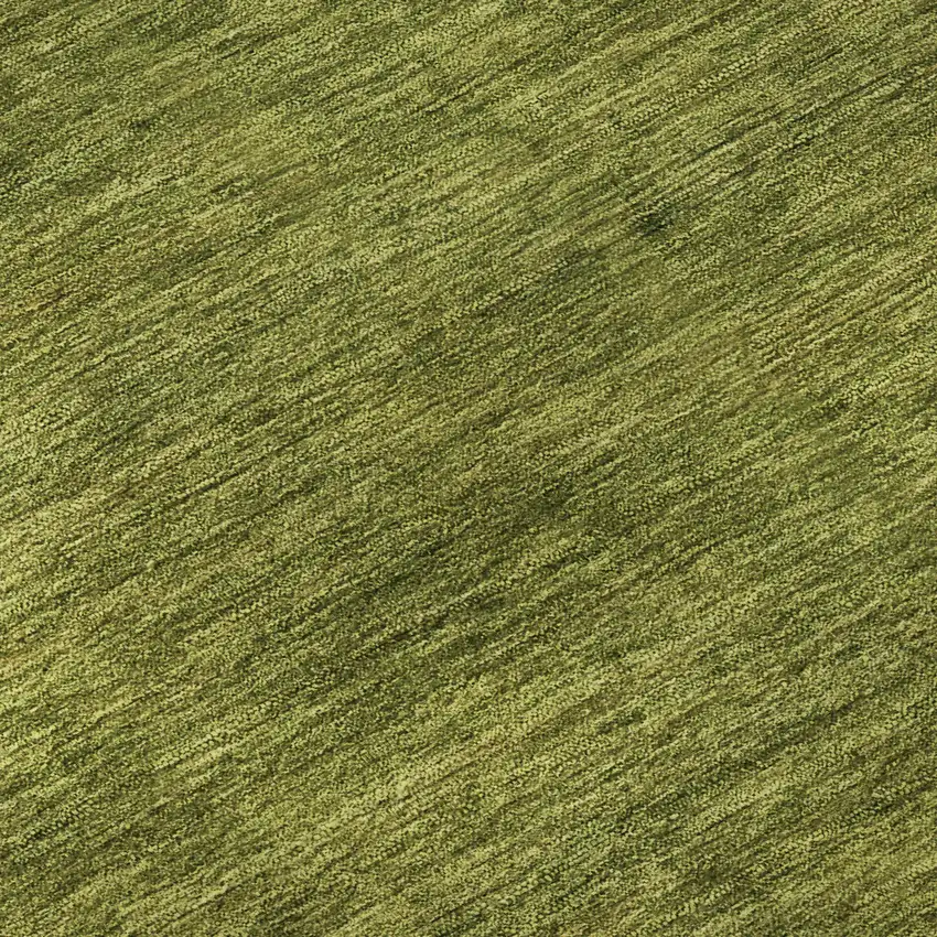 Olive Green And Ivory Striped Washable Area Rug With UV Protection Photo 9